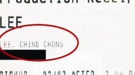 領収書に「チョン」と書かれ激怒、在米韓国人が100万ドルの賠償請求を起こす