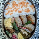 蔵王チーズ入りハンバーグふっくら～夫のお弁当214