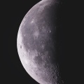 下弦過ぎのお月様と今日の太陽面 ☆彡