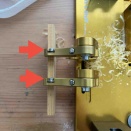 プロファイリングマシンのスコアリングナイフ、交換しました。