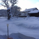 雪の朝〜道の駅から温泉へ