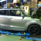 スイスポサスペンション交換とリアスポイラー取付け