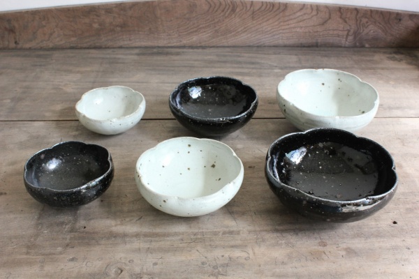 八田亨 丸湯呑 2種セット 八田亨 自然釉花入れ －作家もの陶器・