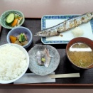 船堀「食事処 喜界」焼魚定食（さんま塩焼）