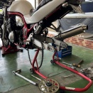 ＴちゃんのＧＳＦ１２００のホイールバランス取り