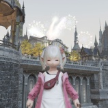 『【FF14】紅蓮祭の花火がおうちから見えるようになってきれいですヾ(〃^∇^)ﾉ　花火よりも火遊びが大好きな私のきっかけ』の画像