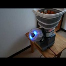 §§自作 卓球投球機BTS ２号機　射出部リングLED