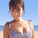 『深田恭子さんの似顔絵を描きました』の画像