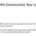【JNJ】ジョンソン＆ジョンソンが64年目の連続増配を発表しました！！