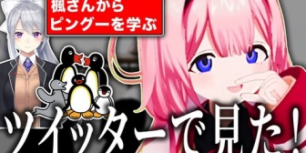【にじさんじ】ツイッターに住む周央サンゴ、樋口楓からピングーを学ぶ