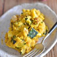 【レンジでパパっと簡単】お子さんも喜ぶ！！かぼちゃとナッツのチーズサラダの作り方