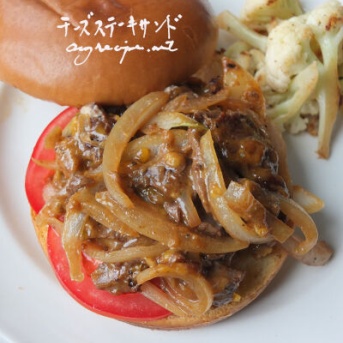 人気のステーキサンドイッチ