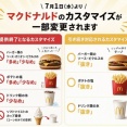 【悲報】マクルドさん　バーガー・ポテト・ドリンク類の多め&少なめカスタムを撤廃ｗｗｗ（※画像あり）