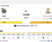 【虎実況】[6月22日] 阪神 vs ソフトバンク 3回戦（甲子園）14:00～
