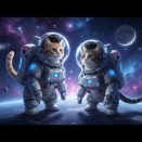 宇宙飛行士な猫ら。