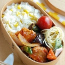 ナゲット、出世しました弁当【ベビーリーフ】
