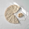 冬仕様の植物柄のベレー帽「Ivy Beret」編んでいます