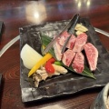 国産牛・特選ロース ステーキ膳@籠乃屋／クリレス株主優待券利用
