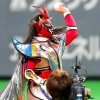 【日本ハム】始球式の獣神サンダーライガーが清宮を絶賛「すごく礼儀正しい」