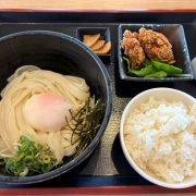 たつの　温玉生醬油うどん♪《将》