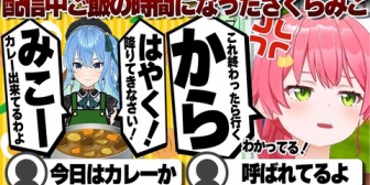 【ホロライブ】配信中にすいちゃんからカレーの呼び出しがかかるみこち