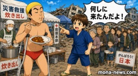 【熊本地震】いのち・奥田ふみよ、被災者から直接「温かいものが食べたい」と聞いた直後に『温かいうどん＆サムズアップする写真』公開