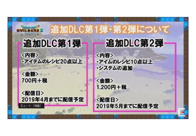 【ドラクエビルダーズ2】DLC詳細が判明！追加のレシピは有料でユーザーは不満