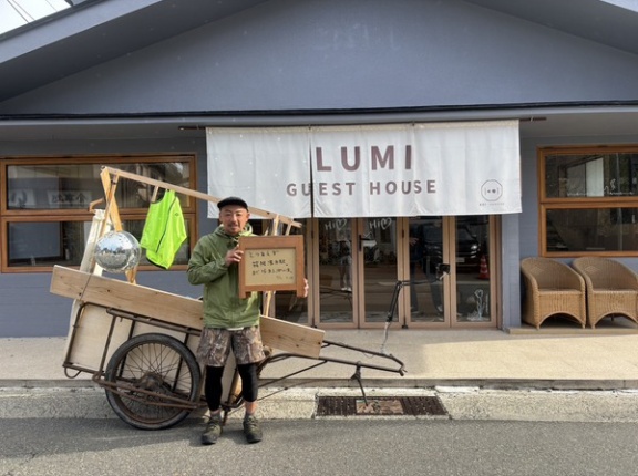 沼津→川崎へ。本日リヤカー旅の最終日。きょう13(月)17:00～川崎キューブバー「川崎沼津コラボイベント」で、お待ちしおります。