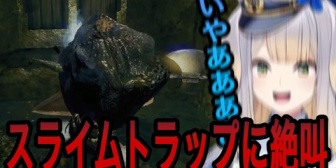 【にじさんじ】栞葉、ダークソウルの「スライム」に絶叫www