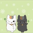 夏目友人帳 ニャンコ先生＆黒ニャンコ ラバーマット 予約が始まっています