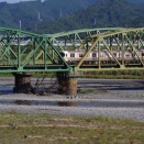 東海道本線　大井川橋梁の普電