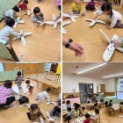 『1歳児さんです。     コマを作って遊びました。』の画像