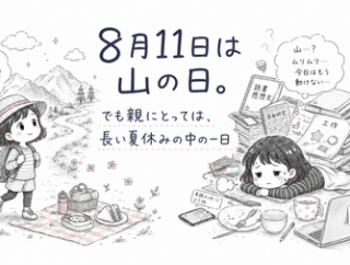 8月11日は山の日。でも親にとっては、長い夏休みの中の一日