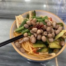 久しぶりに、蘭州牛肉麵で新疆拌麺を食べると、お腹いっぱいになりました