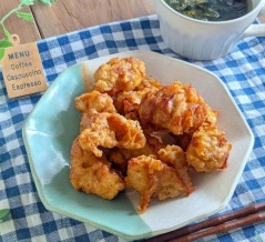 簡単なのに止まらない♪チキン味のジューシー唐揚げ＆携帯