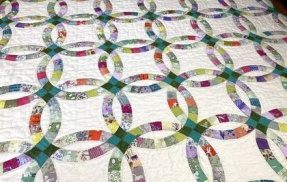 ダブルウェディングリングのタペストリー完成