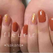 テラコッタとクリアネイル 中野ネイルサロン Fleurir のブログ プライベートネイルサロン