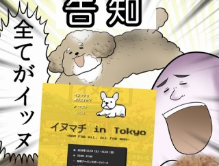 頑なにベッドで寝ない犬と、犬好きによる犬好きのためのイベント告知