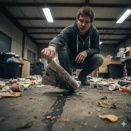 "Reese fishes a magazine off the dirty floor. "の文の"fish off"はどのようなシチュエーションで使われるフレーズですか？