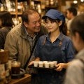 可愛い店員さん、毎日来るおじさん客に絡まれ続けてしまう。これは大変だな