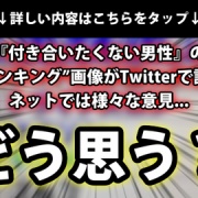 どう思う 付き合いたくない男性 の 趣味ランキング 画像がtwitterで話題に ネットでは様々な意見 ネクスト速報