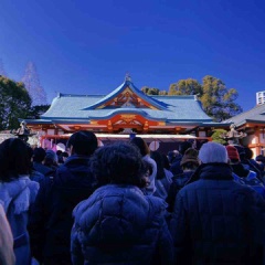 日枝神社に初詣