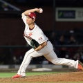 柴田が9回6番手で今季一軍初登板 1回2K無失点 レイエスに全球直球勝負「もう行くしかない」出力面で手応え「空振りを取れるような真っ直ぐになってる」「磨いていきたい」