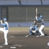 【日ハム紅白戦】奈良間大己、2打席目はツーベースヒット！