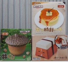 TAITO おもしろ雑貨シリーズ ホッ時計ーキ 丼ぐり 飛び(弁当)箱 アミューズメント専用景品