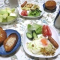 コサギ　～巣ごもり玉子の朝ご飯、豚肉とナスの煮物の晩ご飯～