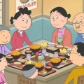 【サザエさんの家族旅行の食事シーン】なにかがおかしいW