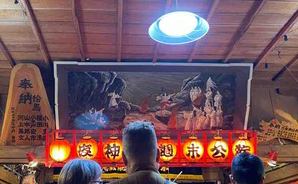 太鼓と演技に圧倒された初神楽