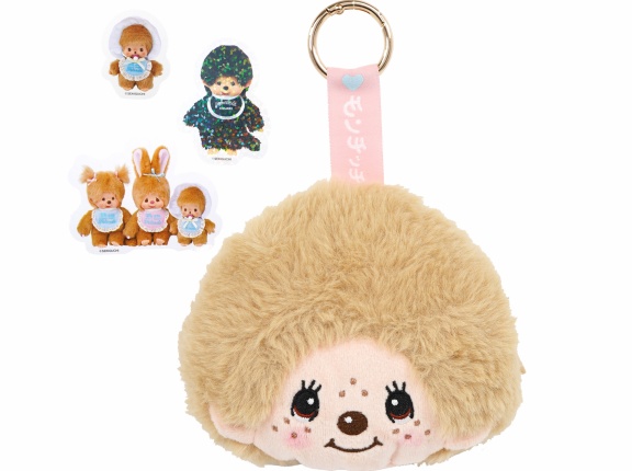 sweet (スウィート) 2026年 2月号増刊 《付録》 モンチッチ フェイスポーチチャーム＆シール3点セット