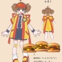 【画像】マクドナルドさん、謎の萌えキャラ『いまだけダブチ食べ美』を生み出すｗｗｗｗ